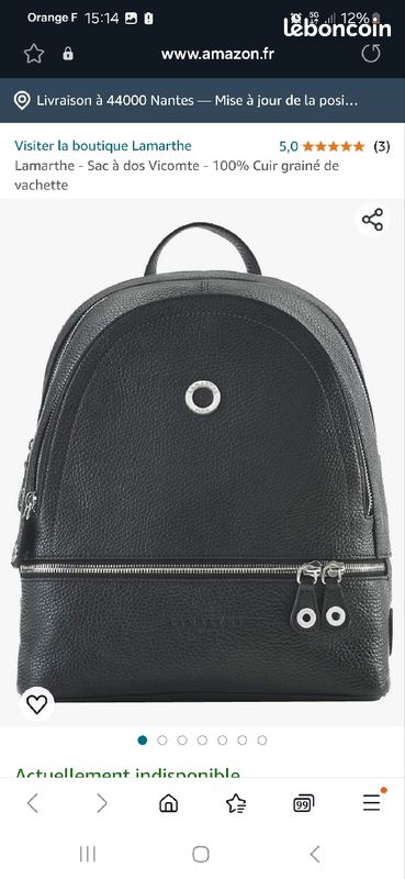 Lamarthe Sac A Dos Noir Cuir Prix Sac Lamarthe Sac Didier Lamarthe