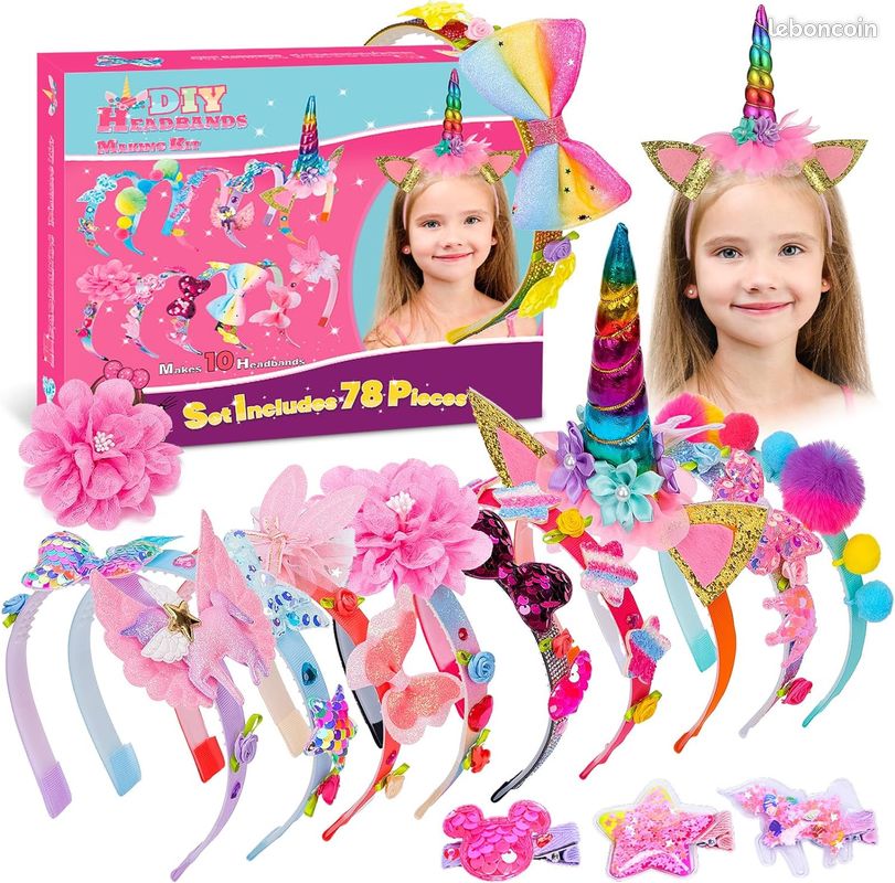 Kit de fabrication de bandeaux pour filles - Créez vos propres bandeaux