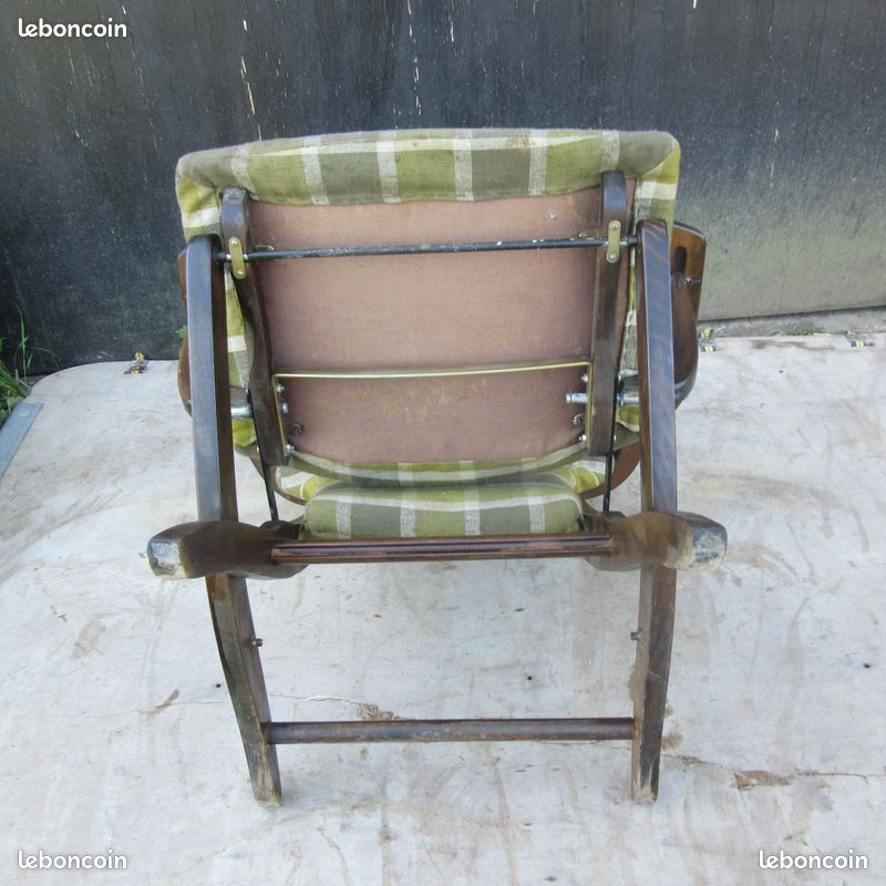 Fauteuil orientable modulable relax scandinave années 50 60 à restaurer (image 5)