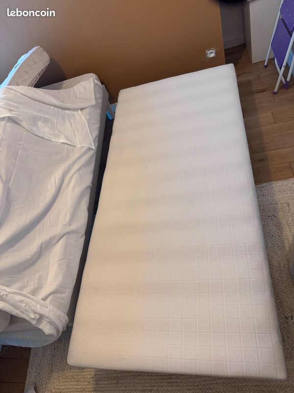 Sommier tapissier lattes 90x190 (image 1)