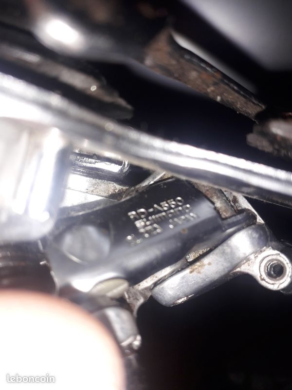 Dérailleur Arrière Vintage Shimano RX100 RD-A550 - Vélo Route Années 1990, Argent, Longue Cage