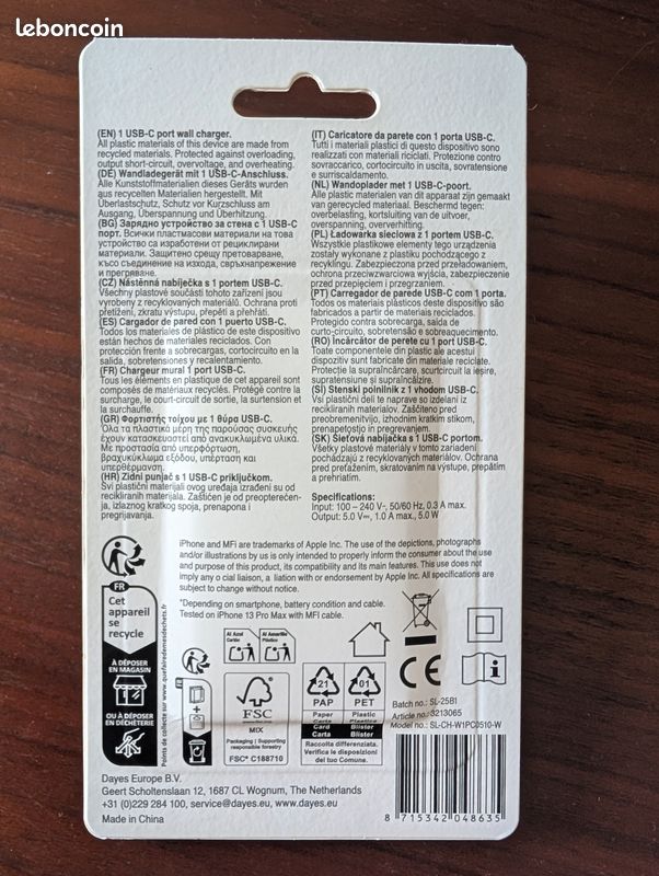 Chargeur USB-C (image 2)
