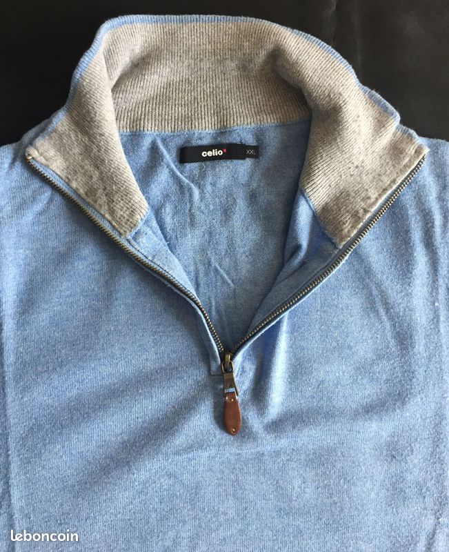 Pull CELIO Bleu Taille XXL (image 2)