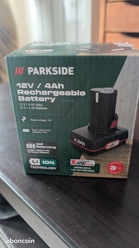 Batterie parkside 12 volts neuve (image 1)