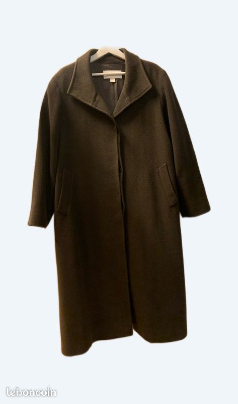 Manteau long femme Un jour Ailleurs marron chocolat taille 44 en