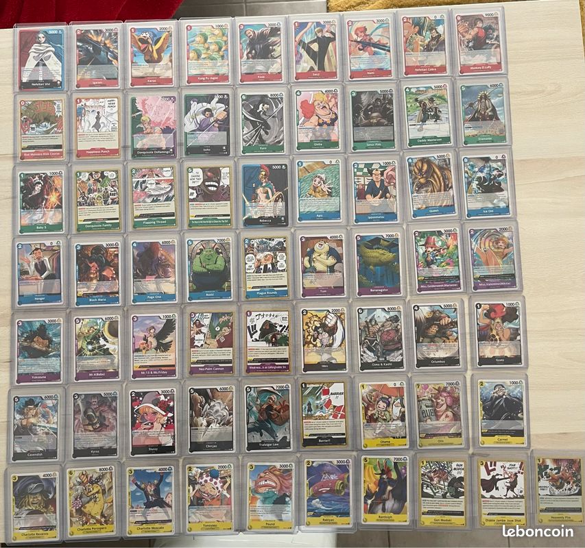Lot de 64 cartes One Piece OP04 + boîte vide + deckbox (image 2)