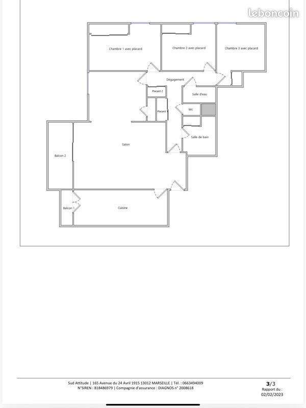 Appartement 5 pièces 100 m² · à Marseille · 100 m² · 299 000 €