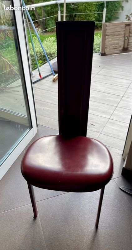 2 chaises cuir Protis (image 1)