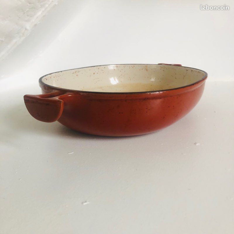 Plat à Gratin Ovale Le Creuset N°29 - Design Enzo Mari, Chocolat, Vintage, État Neuf