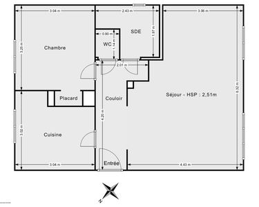Appartement 190 000 € - 53 m²