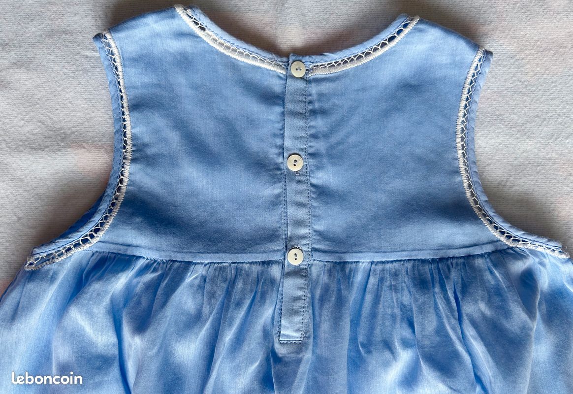Robe d'été Charabia, fille 4 ans, bleu ciel (image 5)