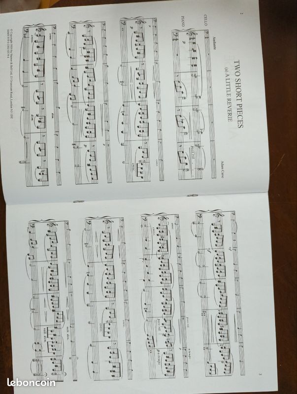 Two Short Pieces for Cello and piano -Adam Carse (image 3)