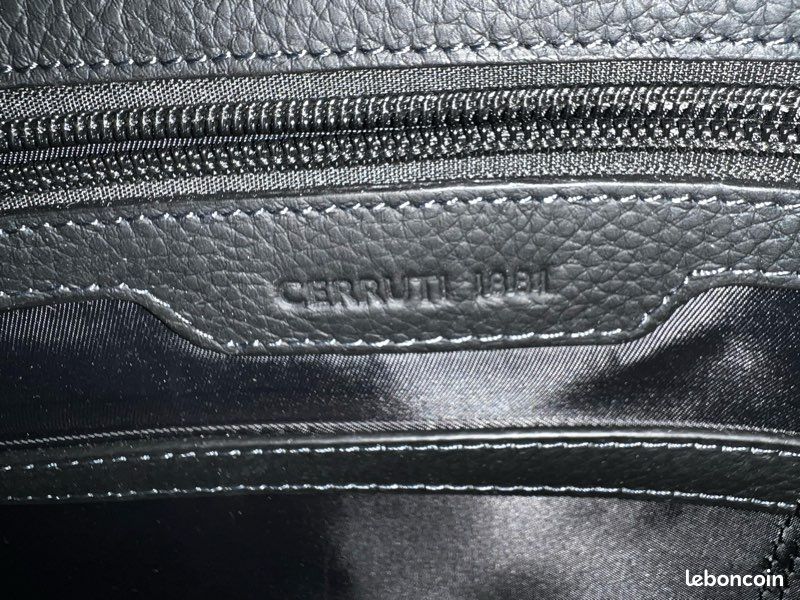Sacoche en cuir Cerruti 1881 (image 5)