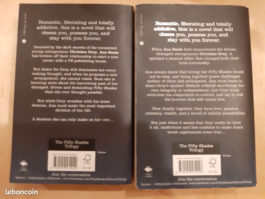 Fifty shades tomes 2 et 3 de EL James (image 2)