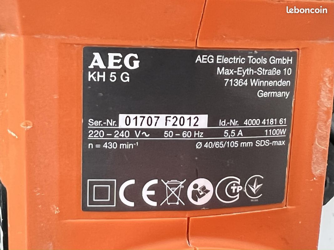 Perforateur/ burineur AEG (image 2)