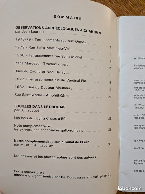 BULLETINS DE LA SOCIETE ARCHEOLOGIQUE D'EURE-ET-LOIR n° 95, 96, 97, 98, 99, 100, 198396 (image 2)