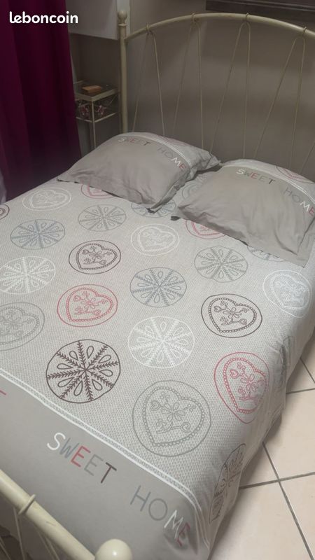 Lit + sommier + matelas (image 3)