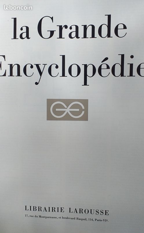 Larousse grande encyclopedie 20 volumes ... (image 1)