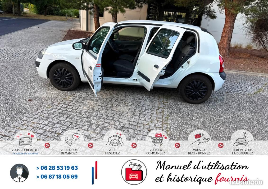 Renault Clio 1.2 16v 75cv Authentique Confort*90 000Km*Véhicule Sous Garantie*Ct Révision Kit Dis... (image 16)