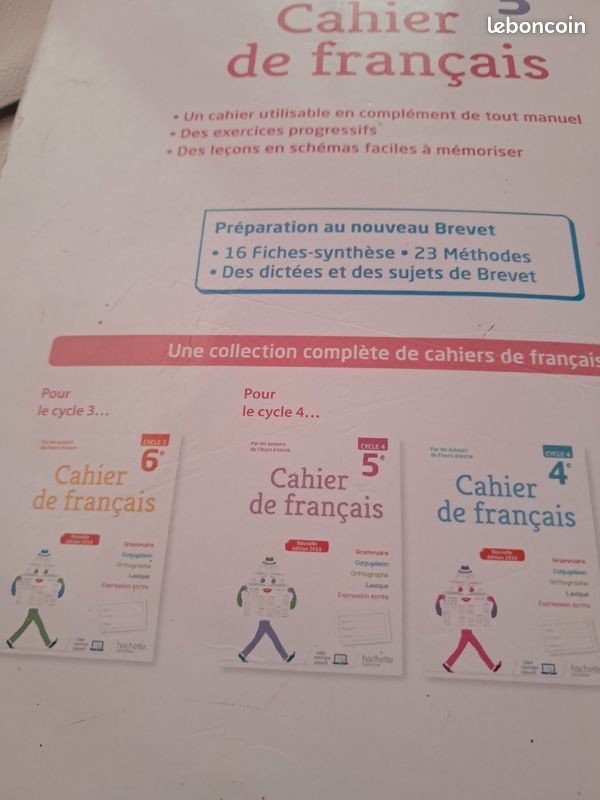 Cahier de français cycle 4 - 3e (image 2)