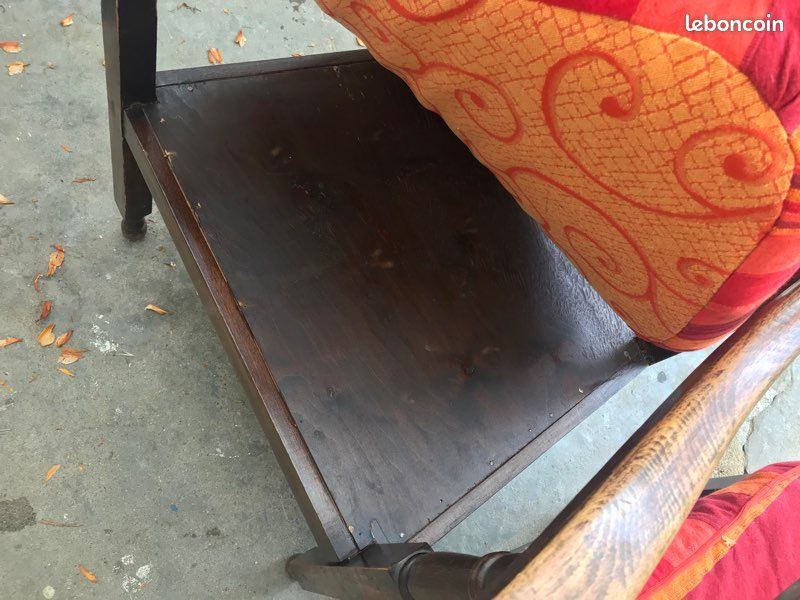 Fauteuils en bois/osier (image 8)