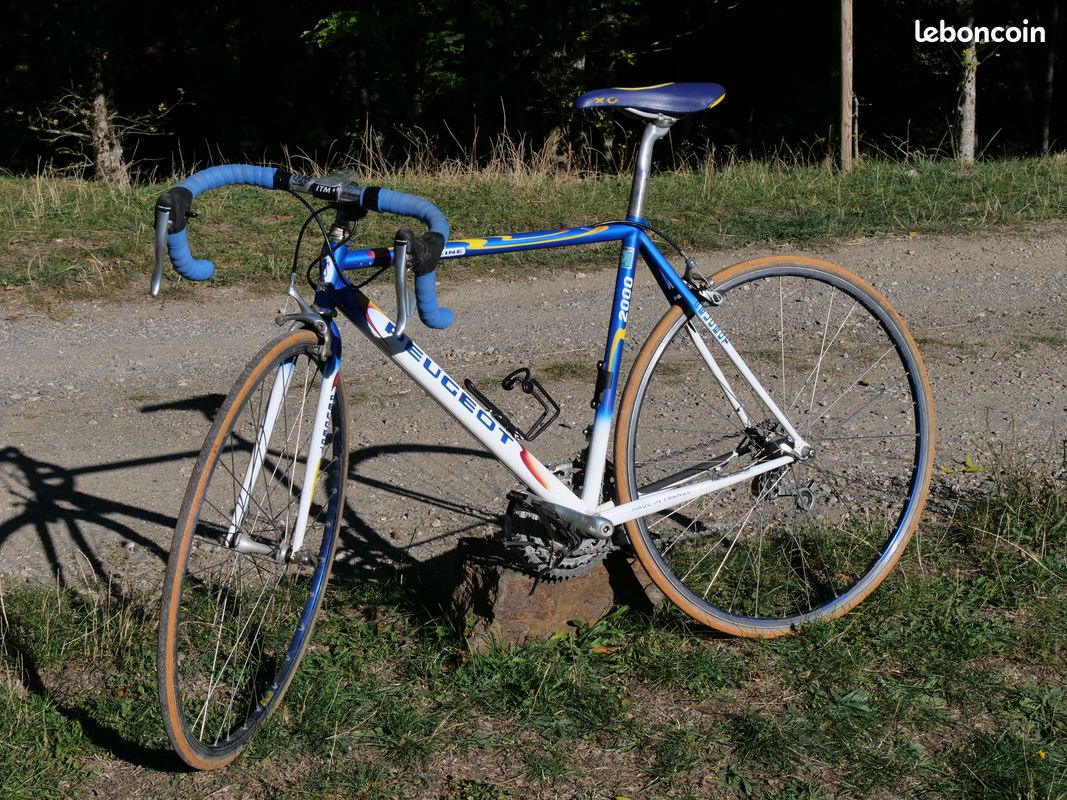 Cadre vélo route acier vintage + fourche (Peugeot) - Vélos