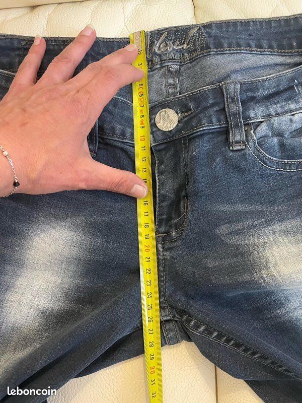 Jeans sublevel bleu taille 38 (image 6)