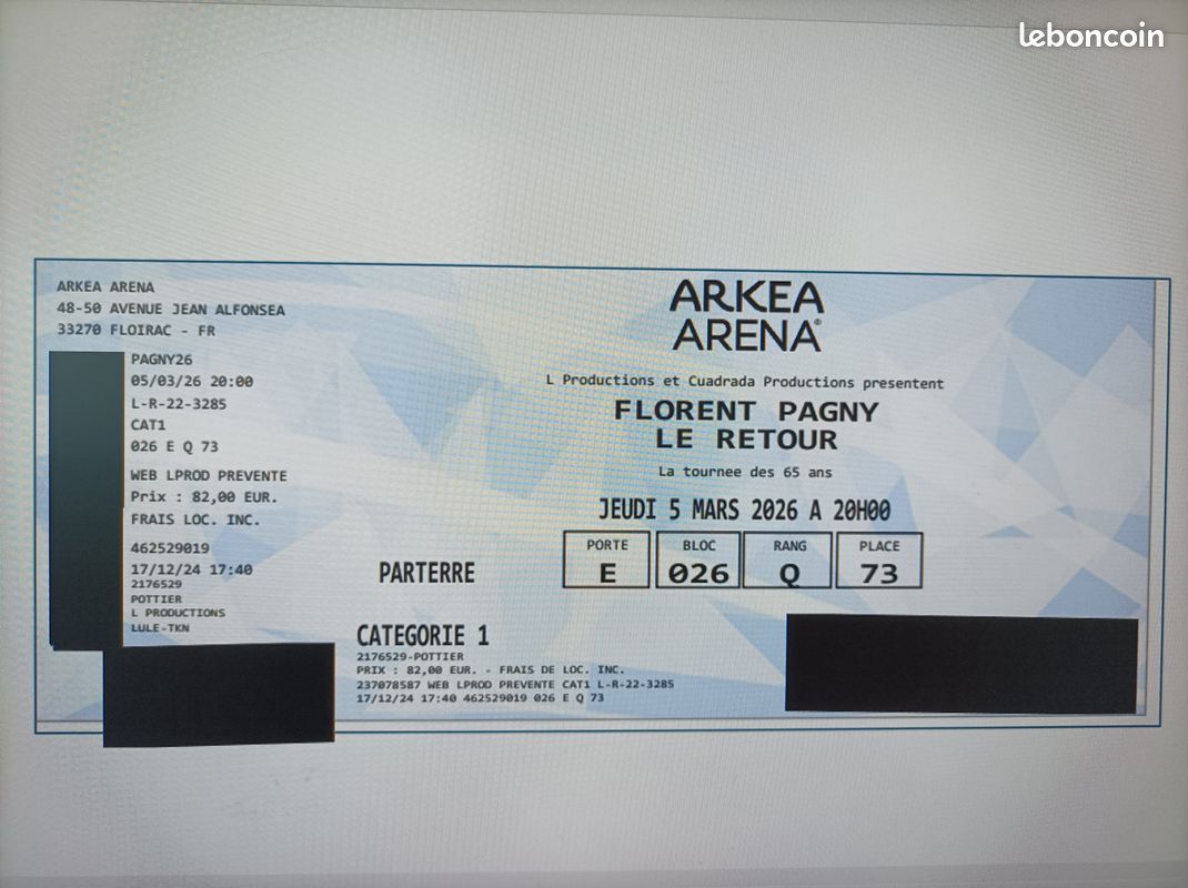 Concert Florent Pagny - Évènements