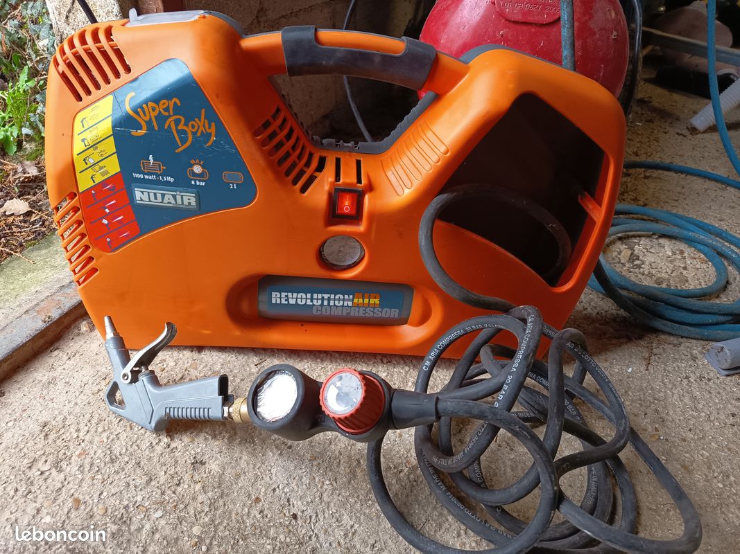 Compresseur Super Boxy 2 L /1.5 hp/8 bars (image 1)