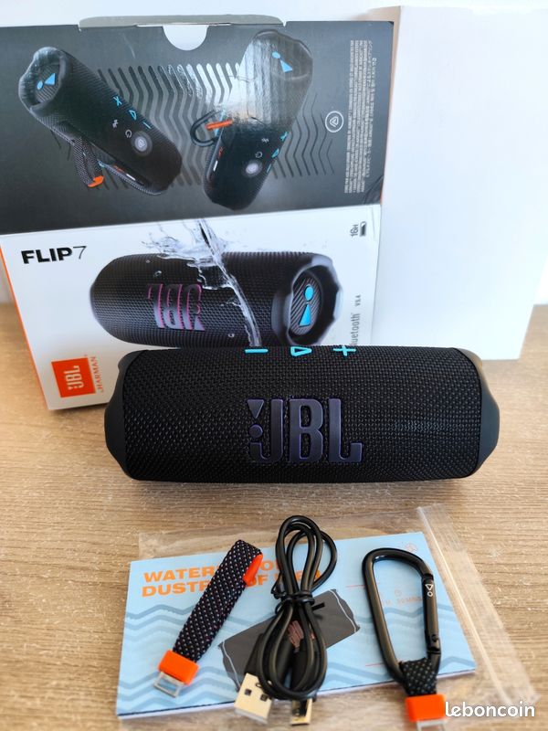 Enceinte JBL Flip 7 - Bluetooth - Noir - Neuve Sous Blister