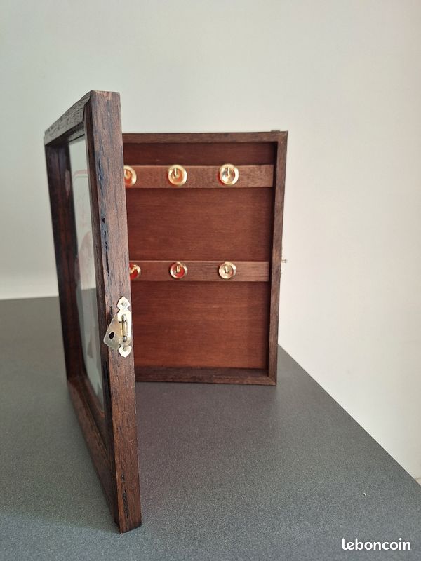 Boîte à clés murale vintage miroir sérigraphié années 70/80 (image 6)