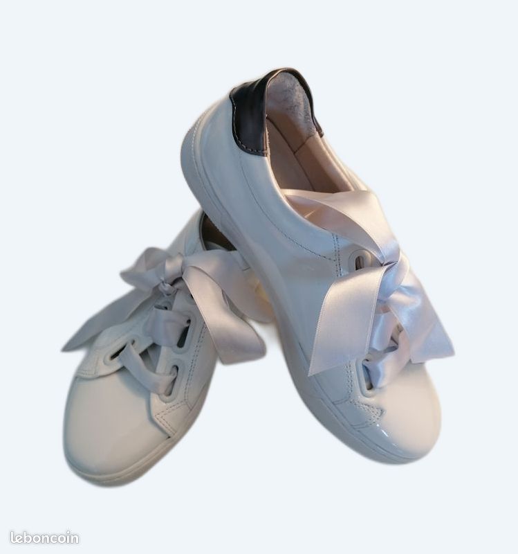 Chaussures Blanches Vernis ALFA Femme Pointure 38 Chaussures