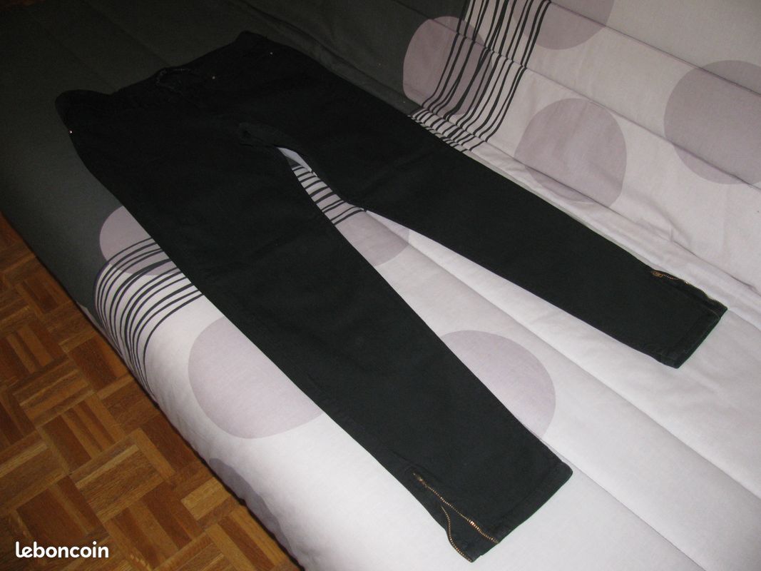 Pantalon Serré avec Fermeture Éclaire aux Chevilles (image 1)