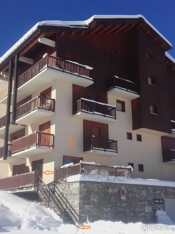 Location studio à La Plagne avec terrasse (image 1)