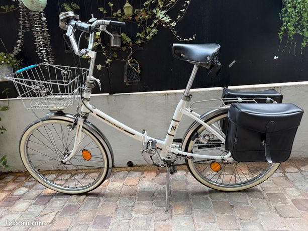 Paire de sacoches vélo ancien randonneuse vintage tissus à Boulogne