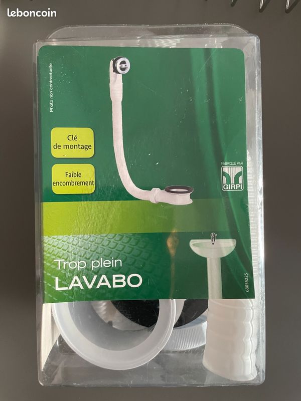 Trop plein lavabo neuf (image 1)