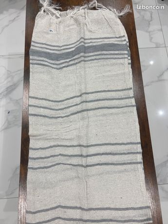 Fouta De Plage / Paréo LASA HOME - Gris - 100 X 180 Cm - 100% Coton - NEUF