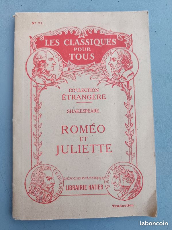 Roméo et Juliette librairie Hatier 1949 (image 1)