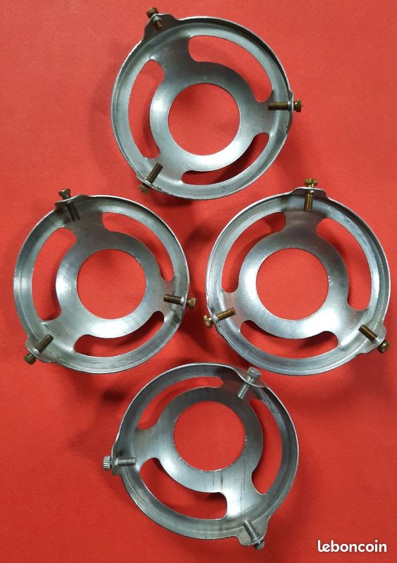 Lot de 4 griffes anciennes pour abat-jour opaline (image 5)