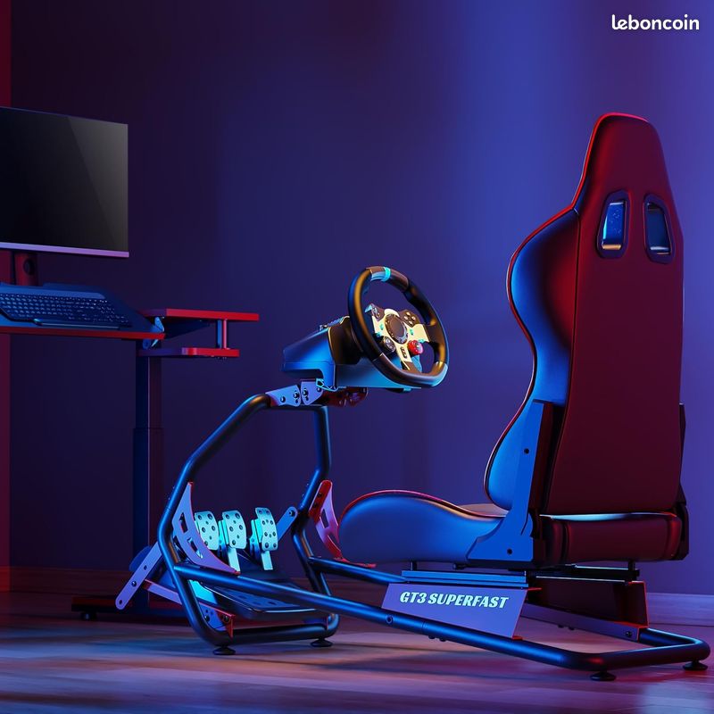 Setup complet OPLITE GT3 SIMRACING SUPERFAST v2 (inclus Volant+Pédalier+Shifter) (image 1)