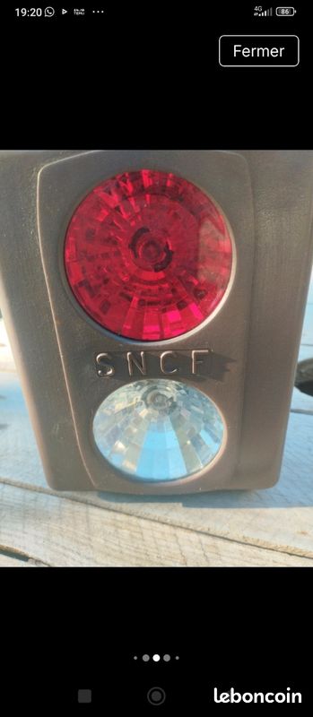 Lampe signalisation vintage SNCF (image 11)