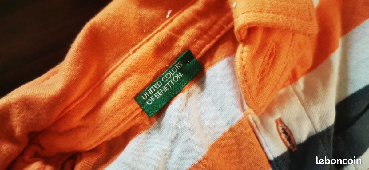 2 habit benetton : 1 chemise et 1 polo taille 2 ans garçon (image 8)
