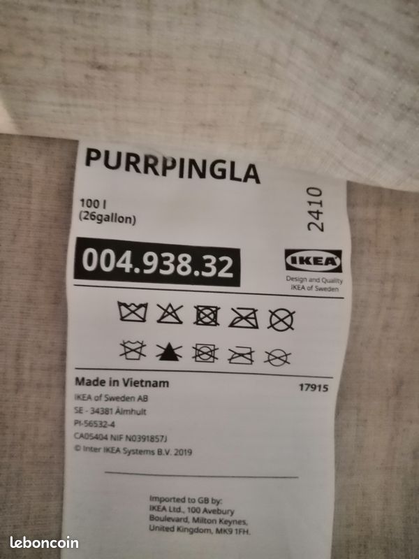 Sac à linge Purrpingla Beige (image 3)