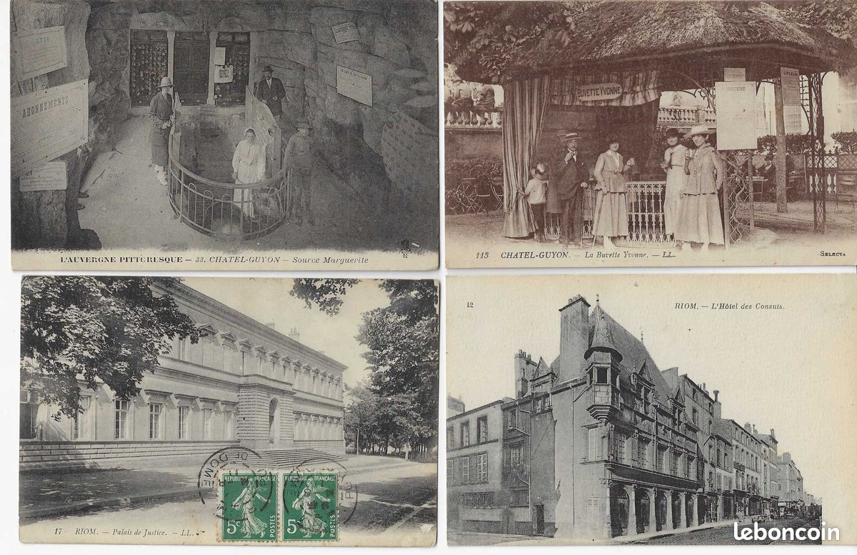 AUVERGNE PUY DE DOME / CHATEL GUYON 1910 / CPA RUE ANIMEE