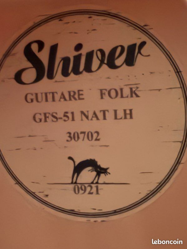 Guitare folk acoustique gaucher Shiver GFS-51 + accessoires (image 4)
