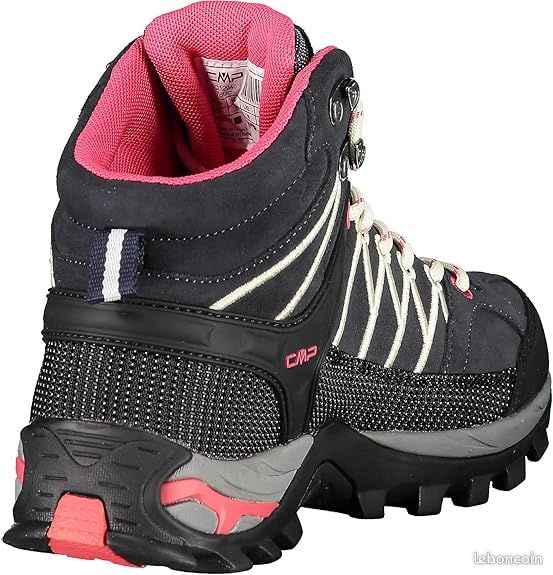 Chaussures Randonnée Femme CMP Rigel Mid - Cuir, Imperméables WP, Semelle Ortholite®, Grip