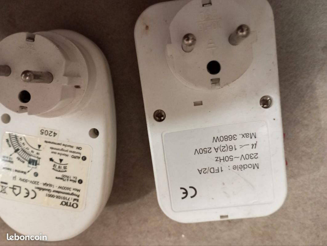 Prise programmable programmateur marche arrêt timer automatique coupure courant extinction minuteur (image 3)