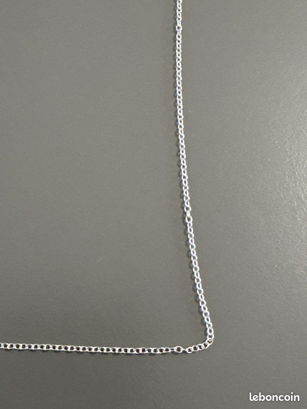 Chaîne en argent 925 longueur 47 cm maillon de 1,5 mm K (image 5)
