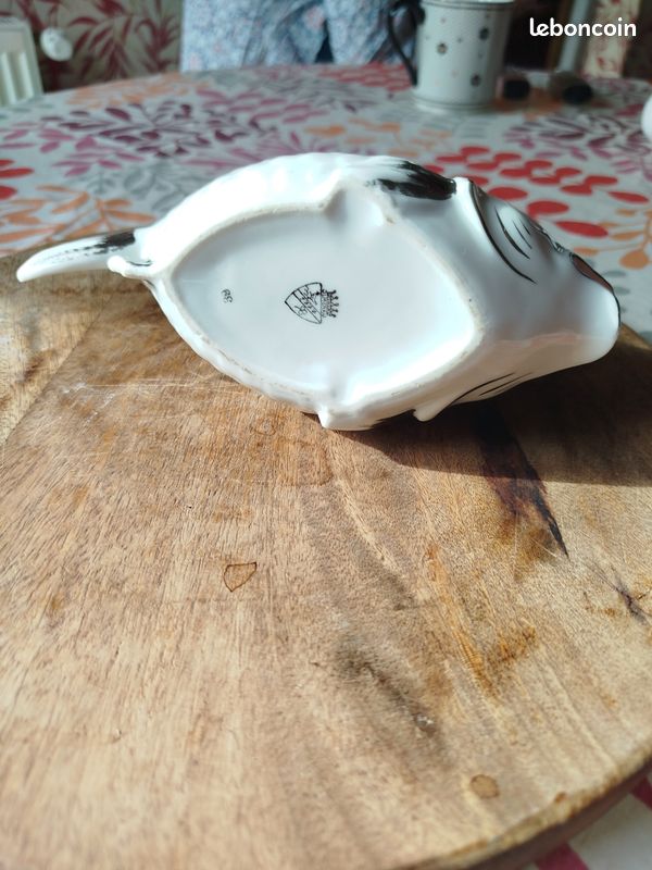 Poisson-jardinière Lindner Bavaria en porcelaine, Allemagne de l'Ouest, vers 1960-1970 (image 8)