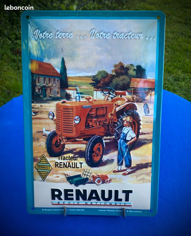 plaque métal publicitaire 30x40cm bombée en relief : PEUGEOT 205 RALLYE